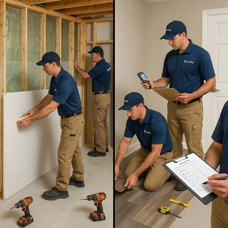 Repairs and Reconstruction process in North Logan, UT